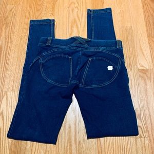 Freddy Pants // full-length, low rise, denim blue